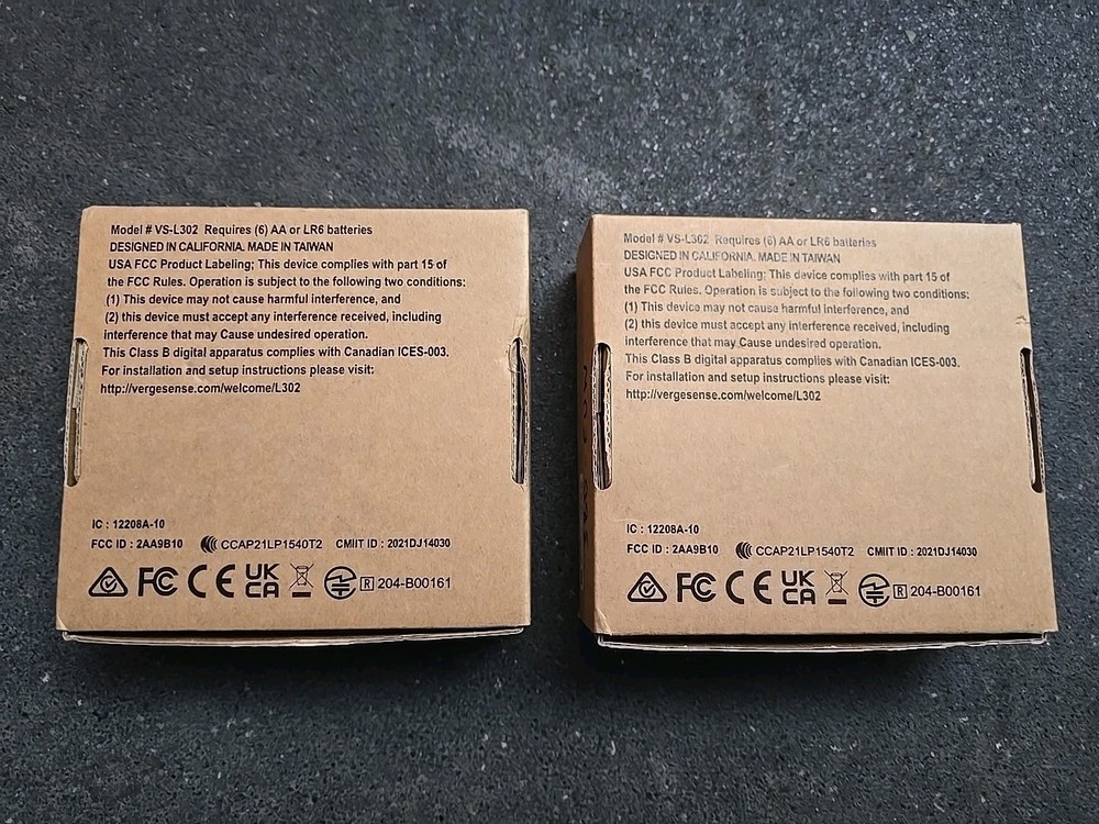 2x Lot Vergesense Occupancy Sensor Vs-L302