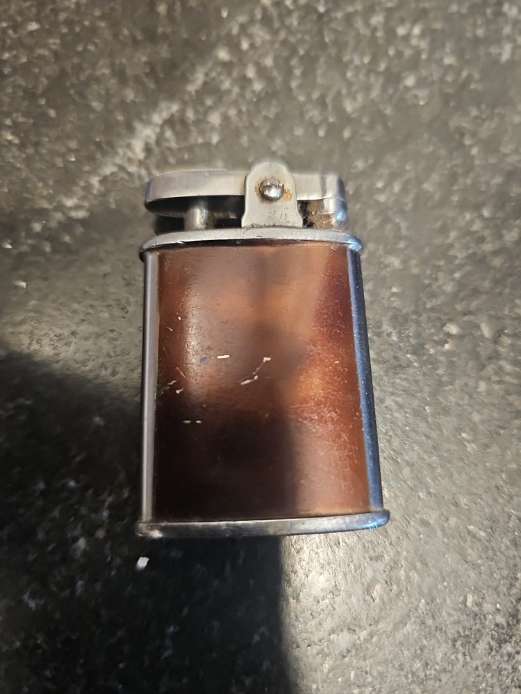 Vintage Ronson Gem Tortishell Pocket Lighter