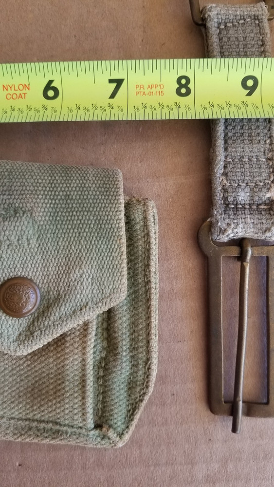 British Army Pattern 37 Web Brace Adapter & Ammo Pouch Original WW2