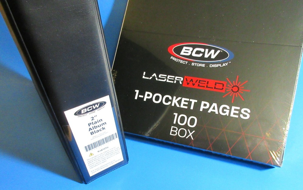 100 BCW LASERWELD 1-POCKET 8-1/2 x 11 DOCUMENT PAGES W/ ALBUM, FREE SHIPPING