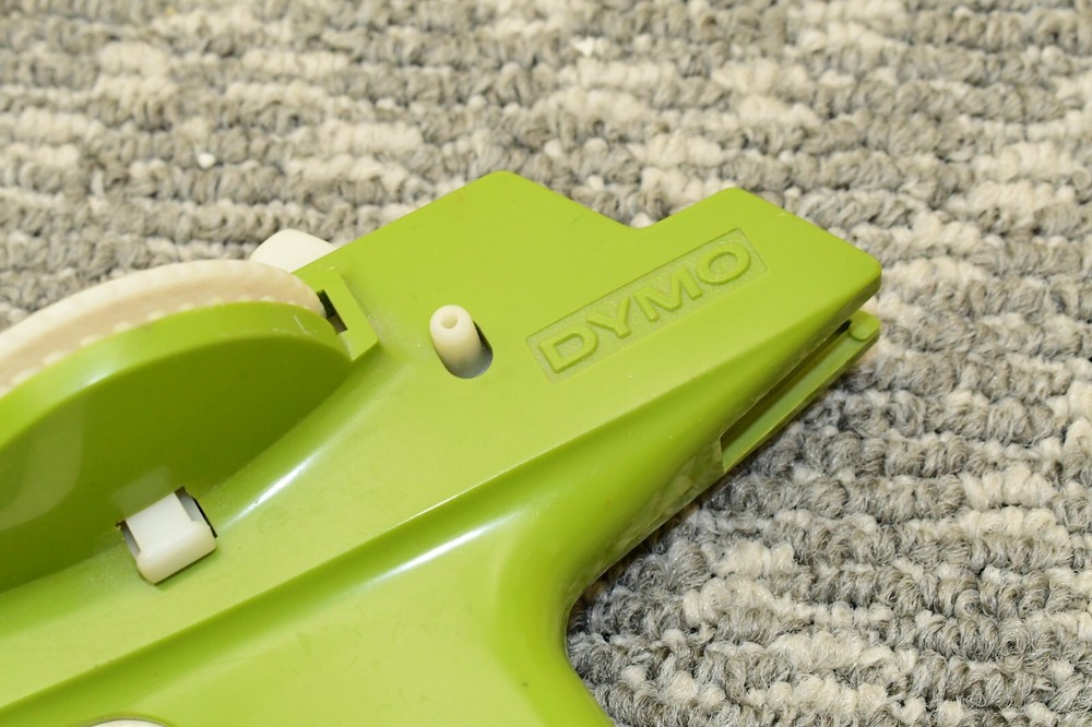 Vintage Dymo Label Maker Printer - Green & White