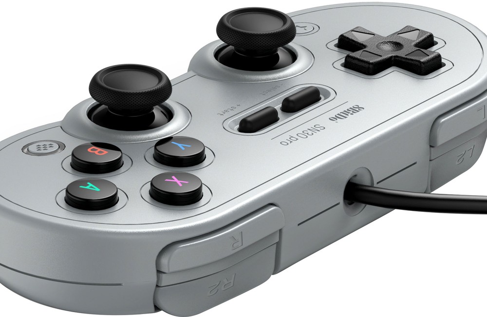 8BitDo - SN30 Pro USB Gamepad - Gray