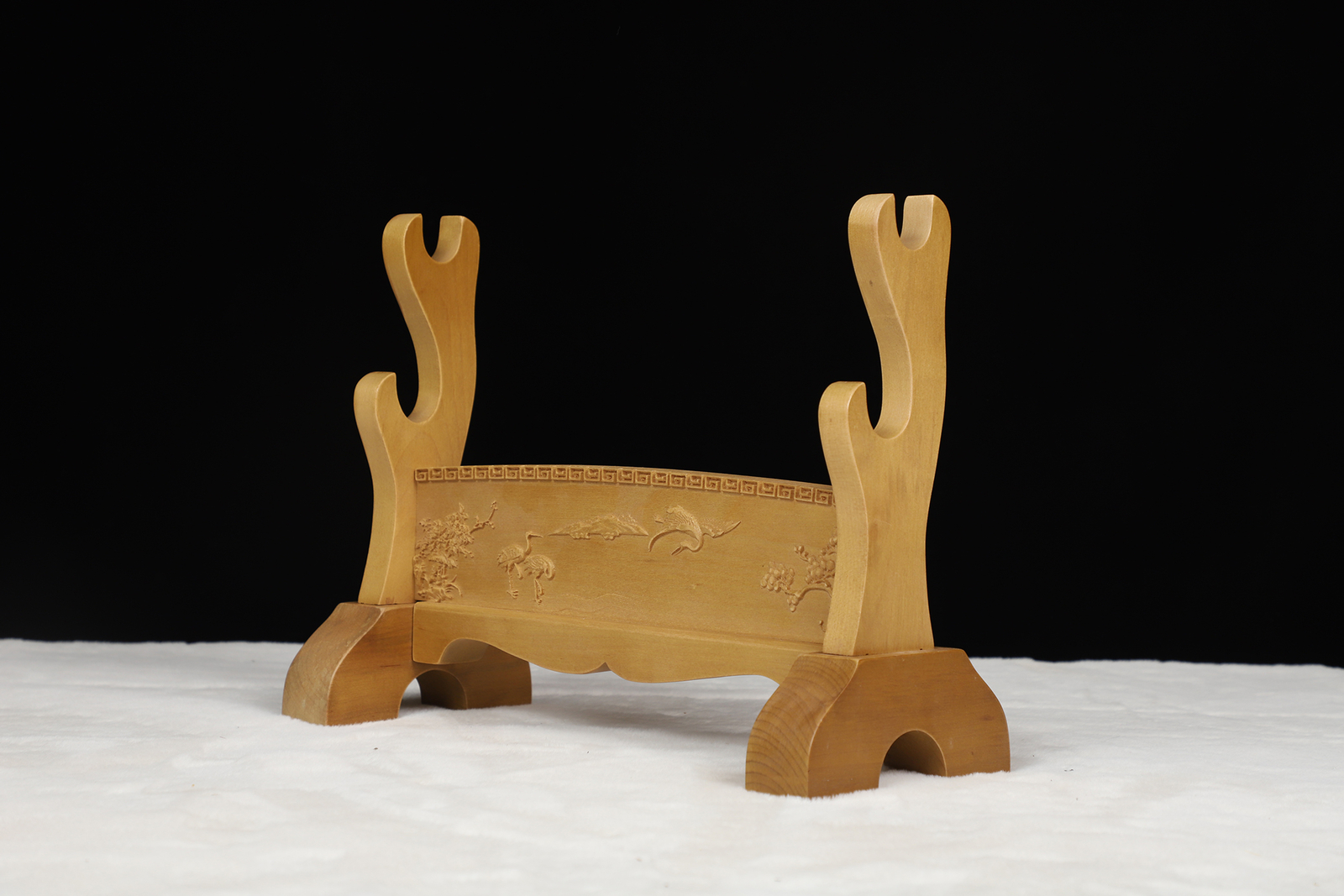 Katana Sword Holder Solid Wood 2-Tier Sword Stand for Display Japanese Samurai