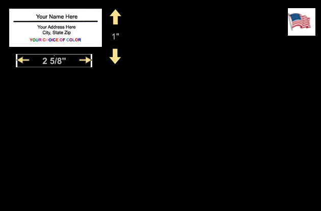 60 Pieces Return/Mailing Address labels 1" x 2.625" - Free USA Shipping