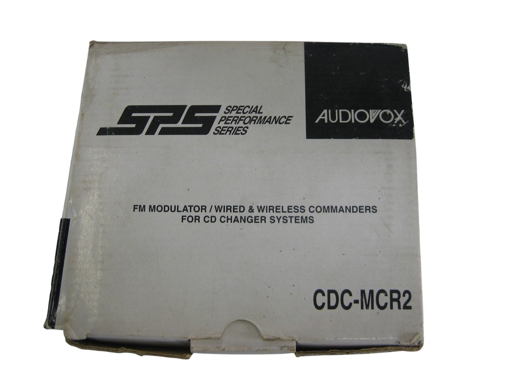 Audiovox CDC-MCR2 FM Modulator/Wired & Wireless Commanders F/CD Changer New