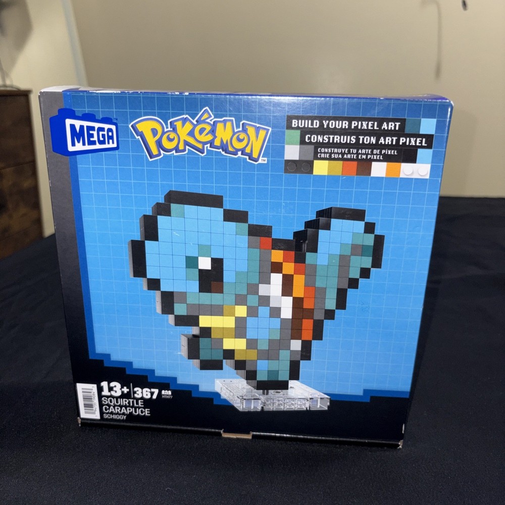 MEGA Pokemon Squirtle Pixel Art 367pcs New