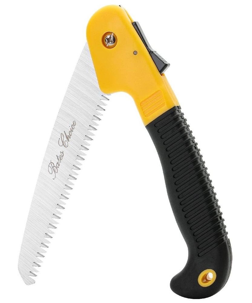Bates 7-Inch Foldable Camp & Tree Saw Yellow