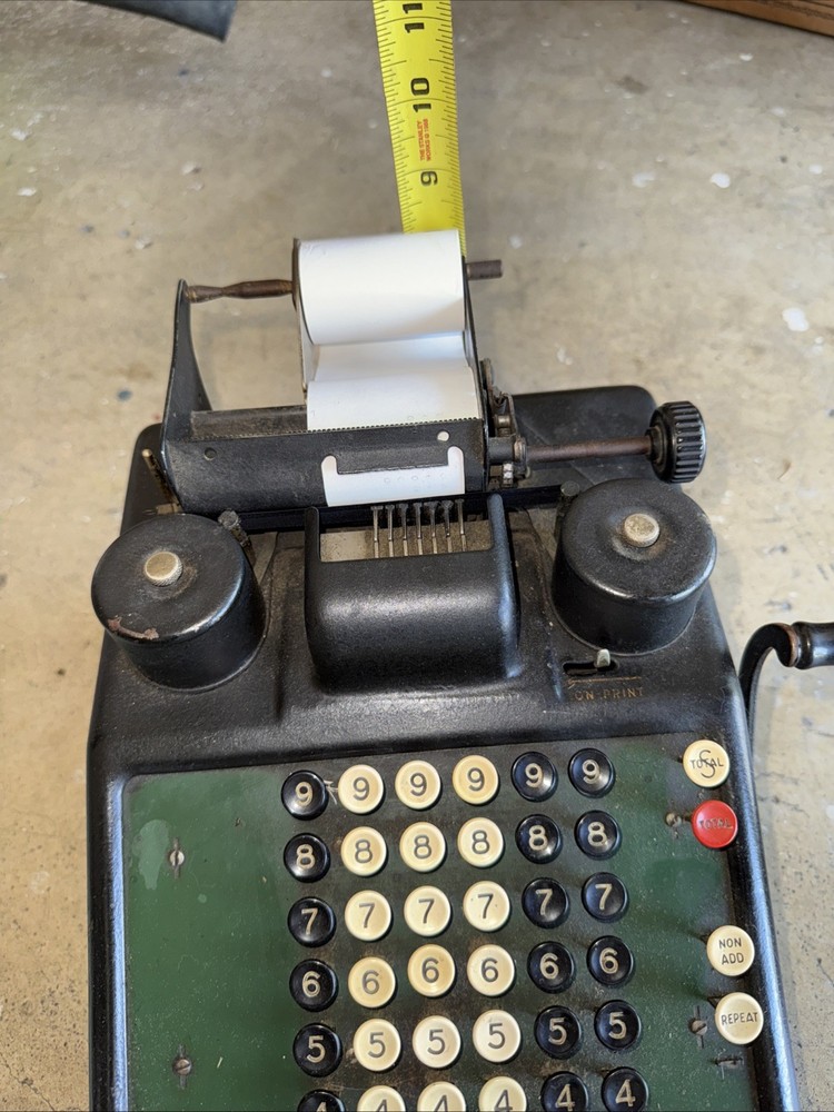 Vintage Burrough's Portable Adding Machine Great Collection Piece