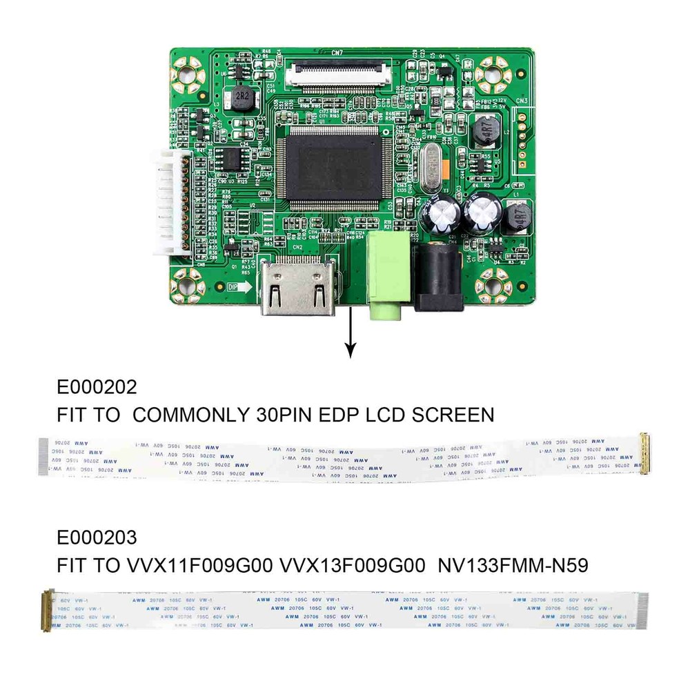 HDMI LCD Controller Board For 17.3inch N173HCE-E31 1920X1080 30Pin eDP LCD Panel