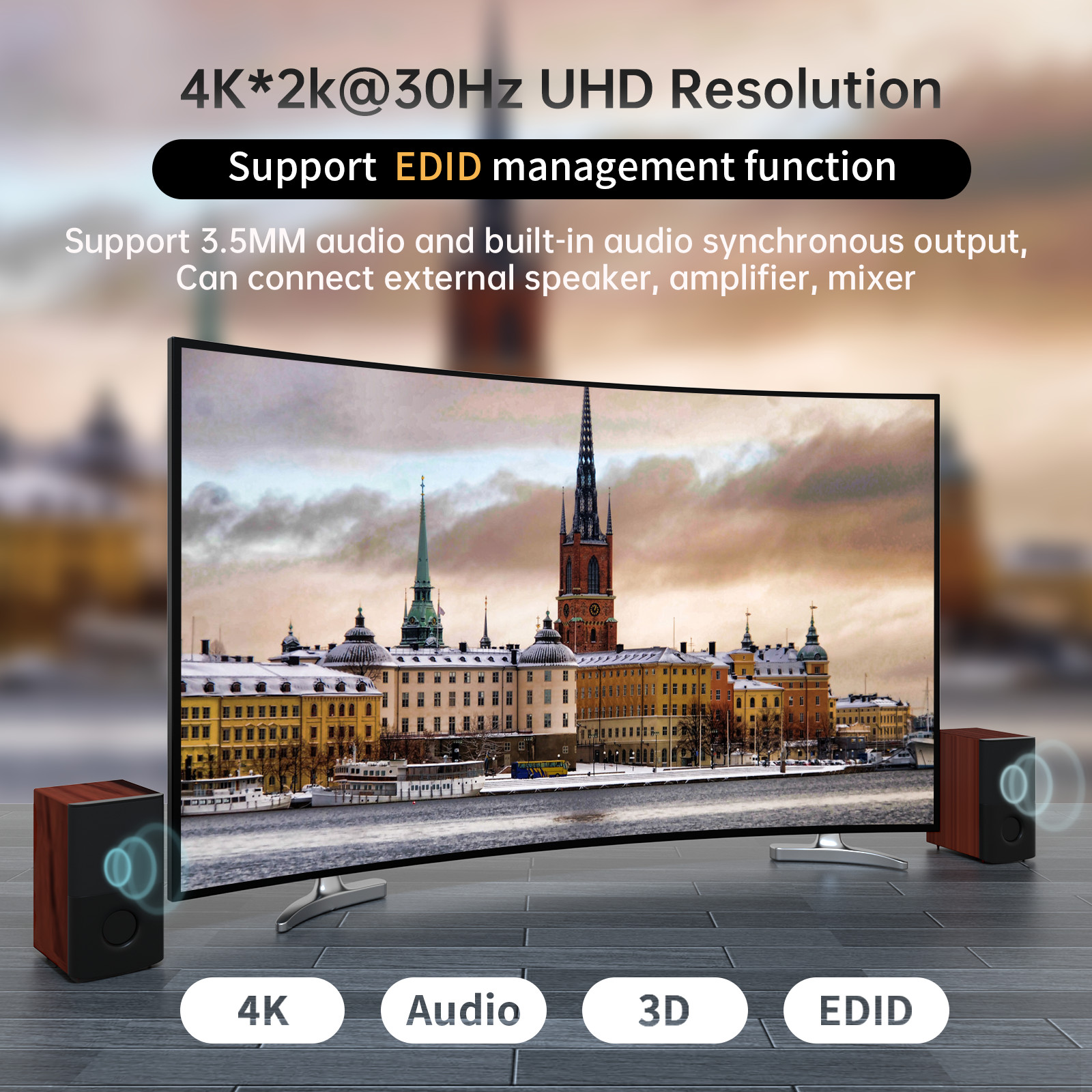 MT-VIKI 4K 30hz HDMI Matrix 4x4 4 in 4 out with Web GUI
