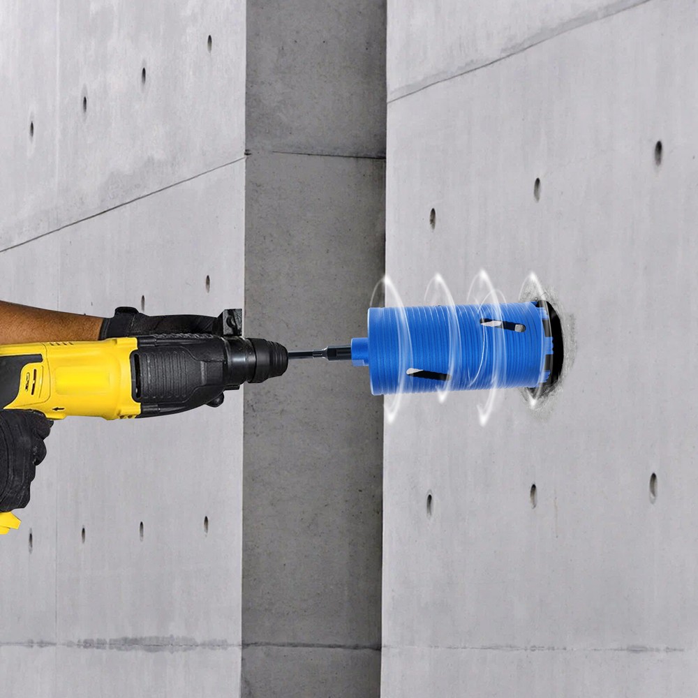 5/8 Inch Thread Drill Bit Core Drill Bit W/3 Adapters Concrete Drilling Bit
