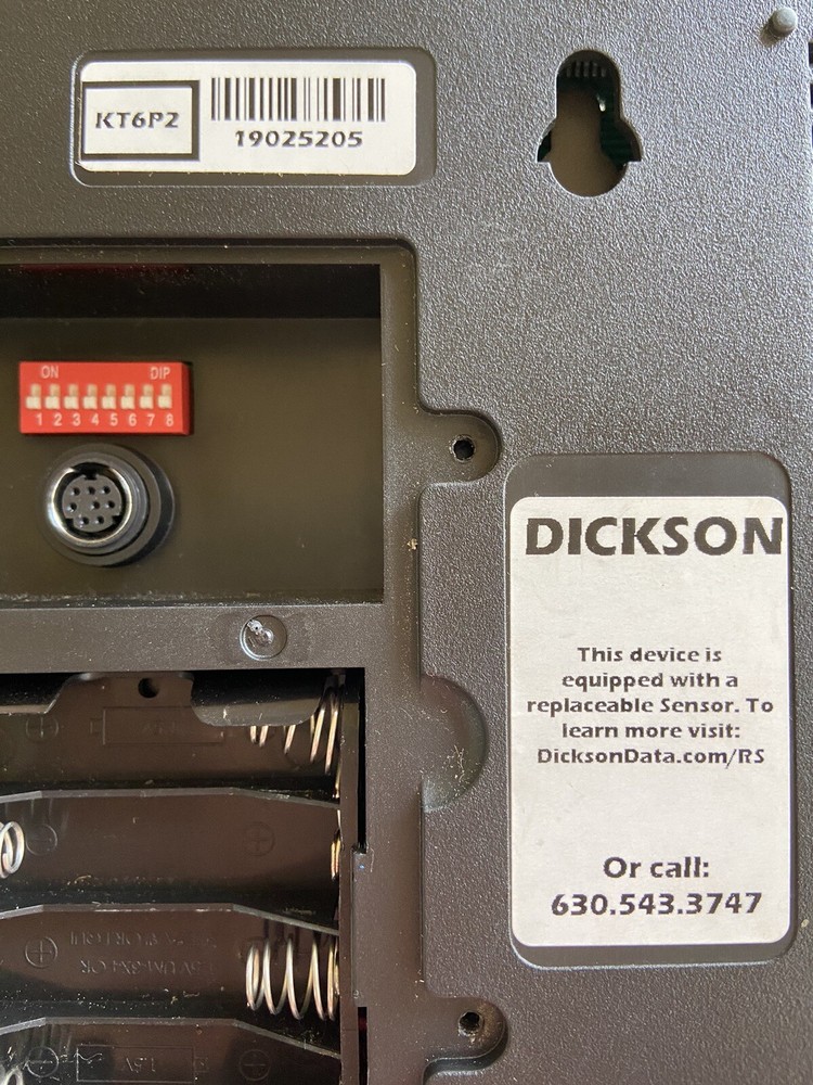 Dickson KT6P2 Circular Chart Recorder With Digital Display And R400 Sensor