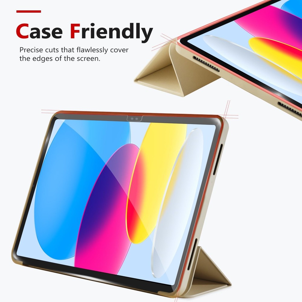 bersem Screen Protector Compatible with iPad A16 10.9'', transparent