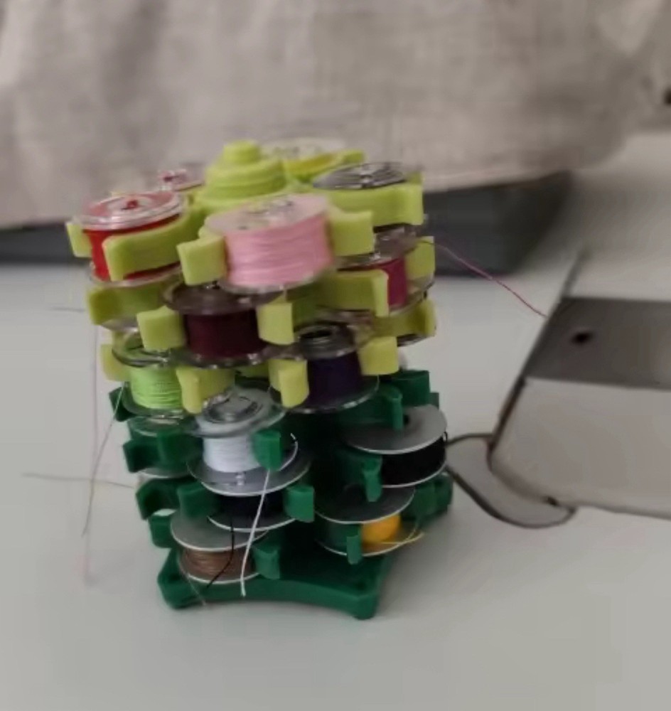 Storage Tower Stand for 30 Thread Spools Sewing Bobbin Organizer