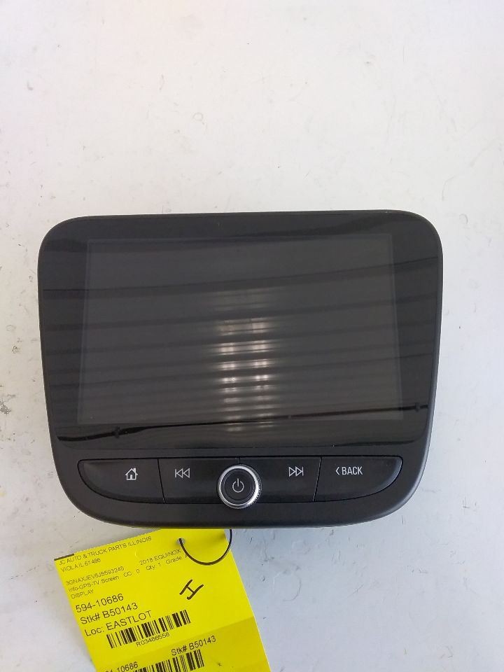 2018 Chevy Equinox 8" Display Screen and Control Panel