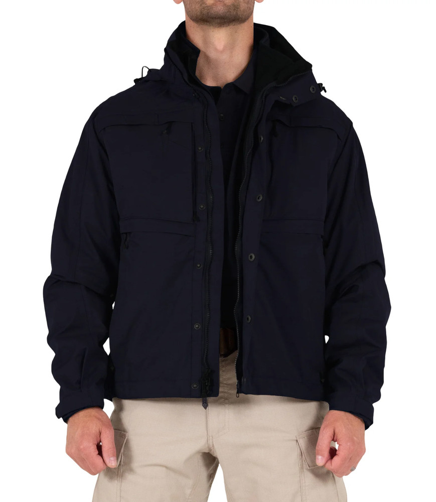 NWT FIRST TACTICAL MENS TACTIX SYSTEM JACKET MIDNIGHT NAVY 118502 MEDIUM REGULAR