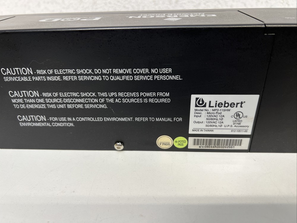 Liebert MicroPod | MP2-115HW | Maintenance Bypass PDU Rack Mountable