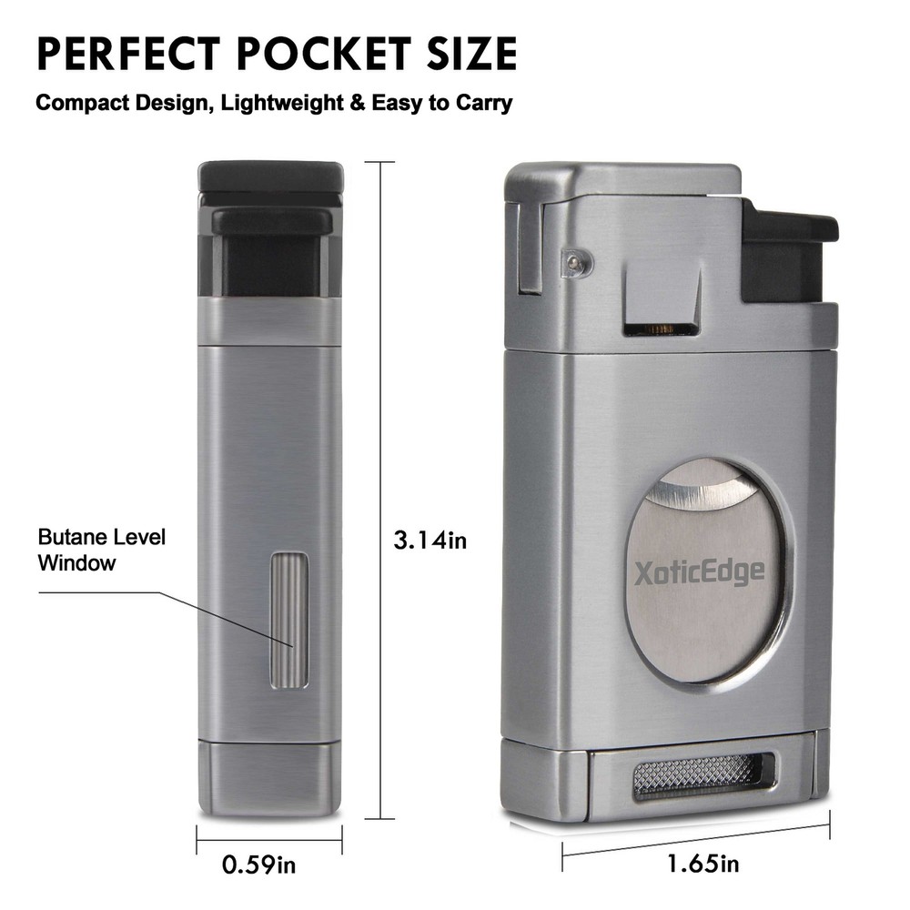 Prestige Import Group Aurora Torch w/ Cutter (Silver)