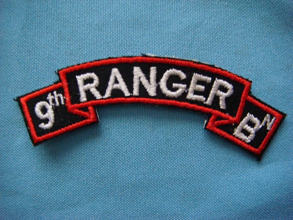 SCROLL PATCH US ARMY 9th RANGER BATTALION