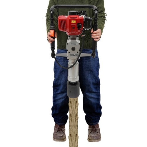 52CC 2-Stroke Pile Driver Post Driver Garden Piling Machine Gasoline Powered