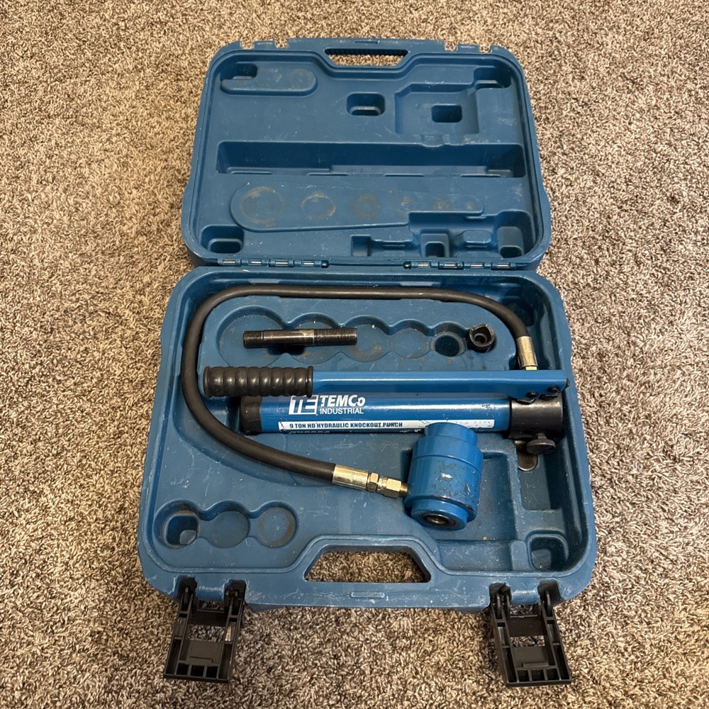 TEMCo 2" HYDRAULIC KNOCKOUT PUNCH Electrical Conduit Hole Cutter