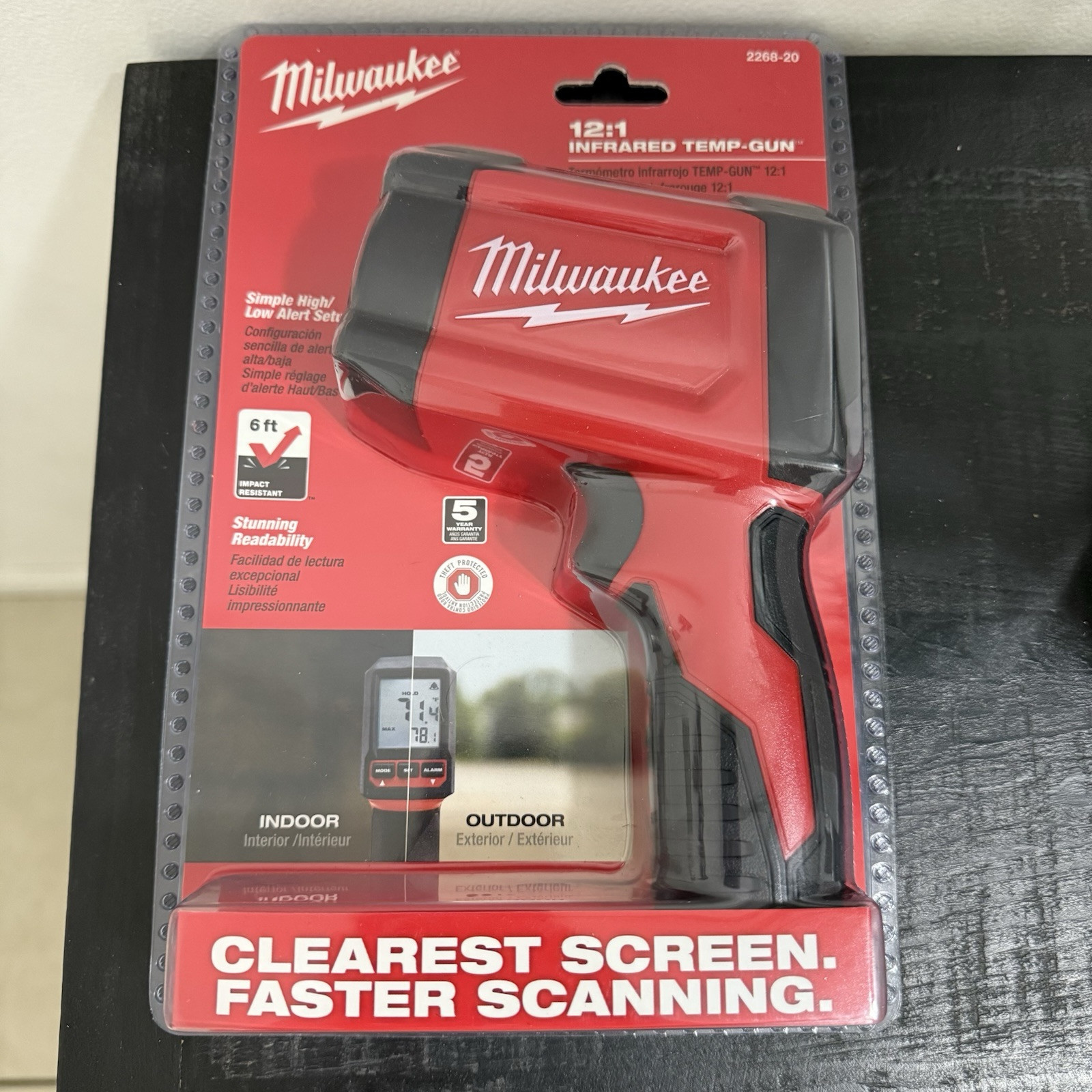 Milwaukee 2268-20 12:1 INFRARED TEMP GUN With 9V Battery New With Tags NWT