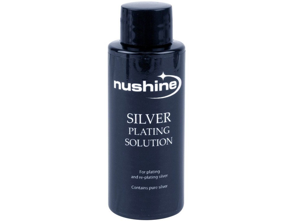 NUSHINE SILVER PLATING SOLUTION 50MLS - PLATE METALS WITH REAL SILVER