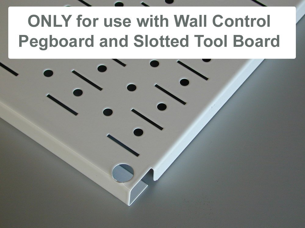 Pegboard Shelf 6in Deep Pegboard Shelf Assembly for Pegboard and Slotted Tool...