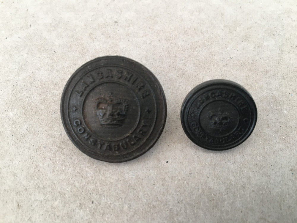 Lancashire Constabulary Tunic Uniform Button Large & Small  QC