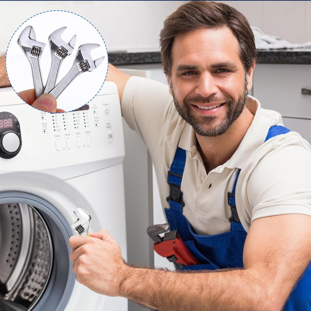 3 Pcs 2.5'' Adjustable Spanner Mini Nut Wrench, Tiny Wrench Small CrescentWre...