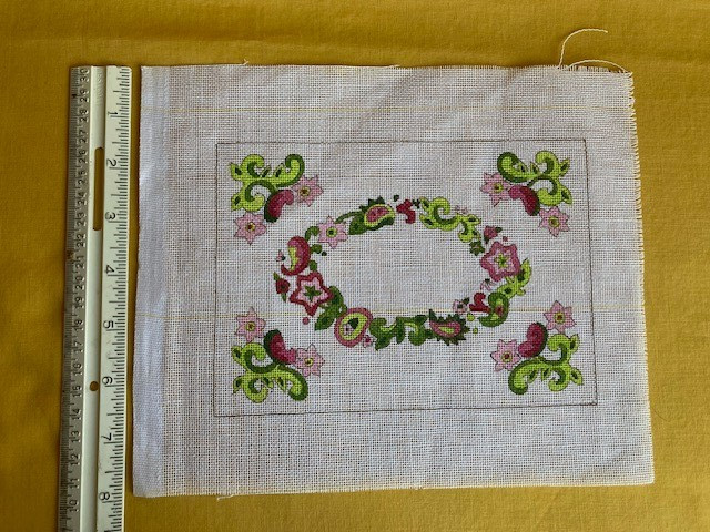 Floral Needlepoint canvas - very pretty!