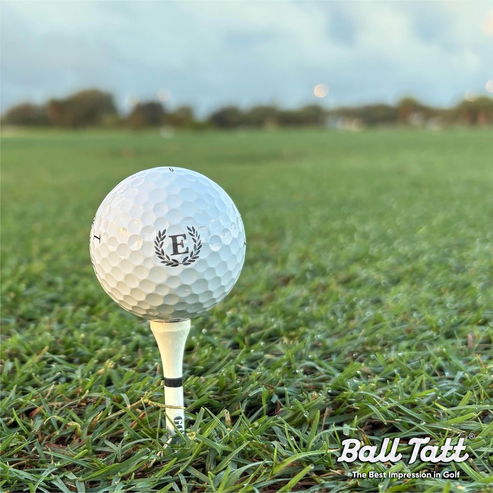 Ball Tatt - E Initial Golf Ball Stamp Marker, Self-Inking Monogram Ball Stamper
