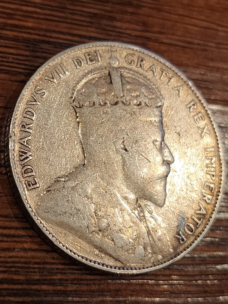 1906 Canada 50 Cents Silver Coin