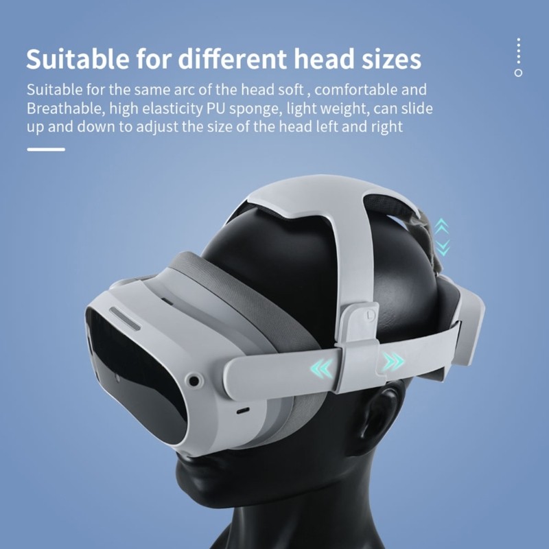 VR Headset Strap Headband for Pico 4 VR Headset Washable Sponge Head Strap