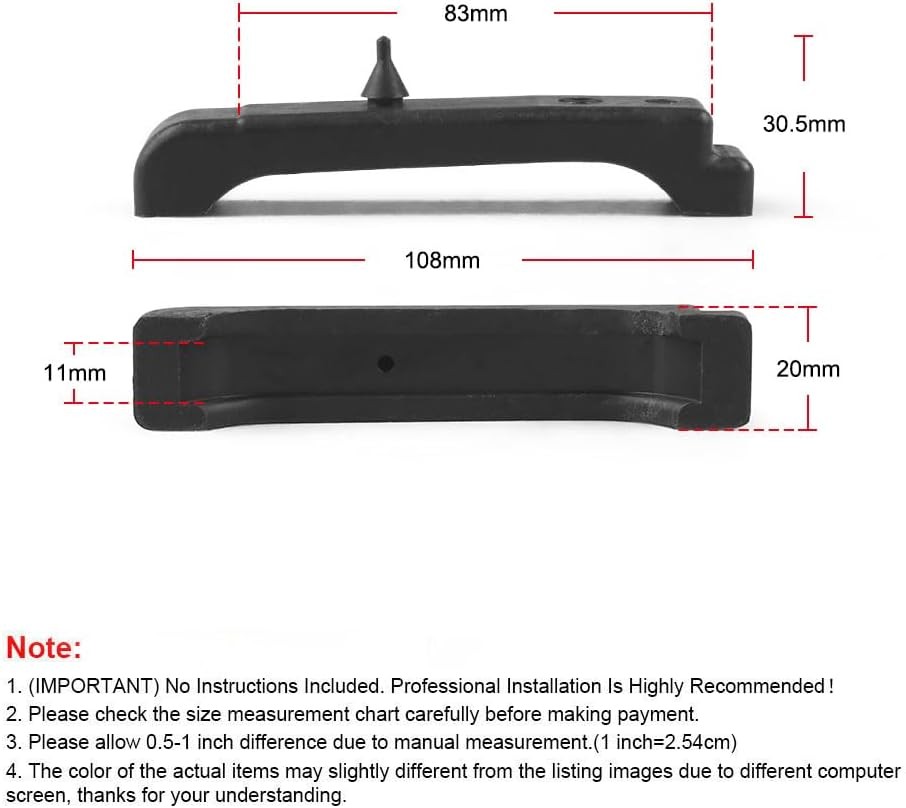 4PCS Radiator Mounting Cushions Rubber Support Pads 4 Core Radiator Support Pad