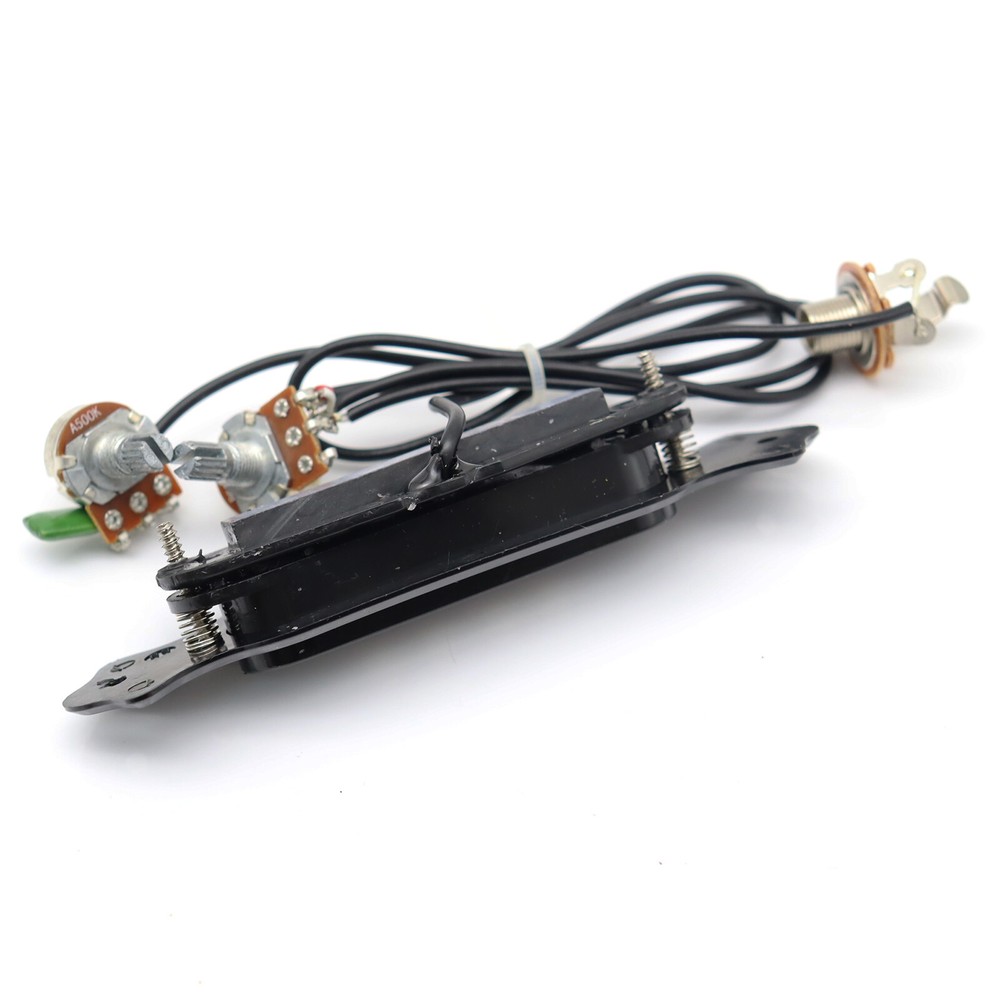 1Sets Pre-wired 4-string Single Coil Pickup Cigar Box Guitar Soundhole Pickups