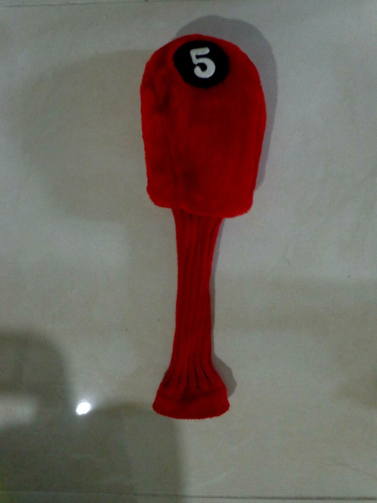 Driver Head Cover Headcover Plush Red # 5