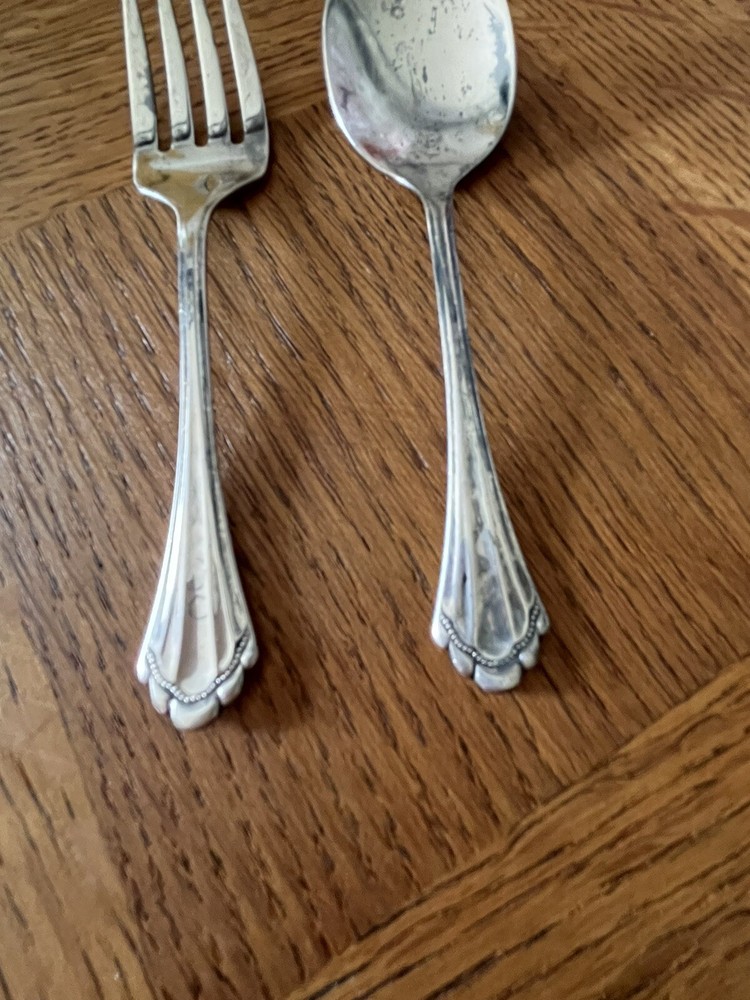 VTG Oneida Community Silverplate Fork and Spoon Set