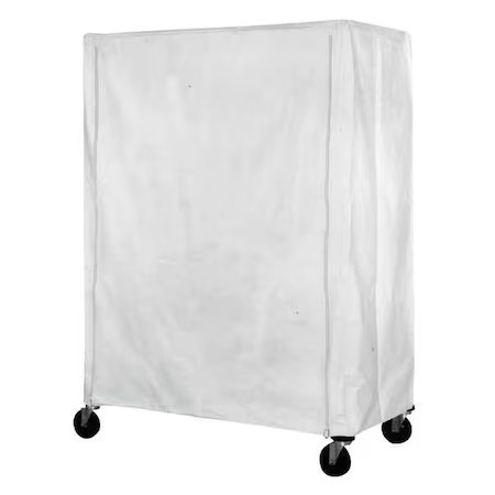 Eagle Group Czc-63-2448 Cart Cover, 48X24x63, White, Nylon, Zipper