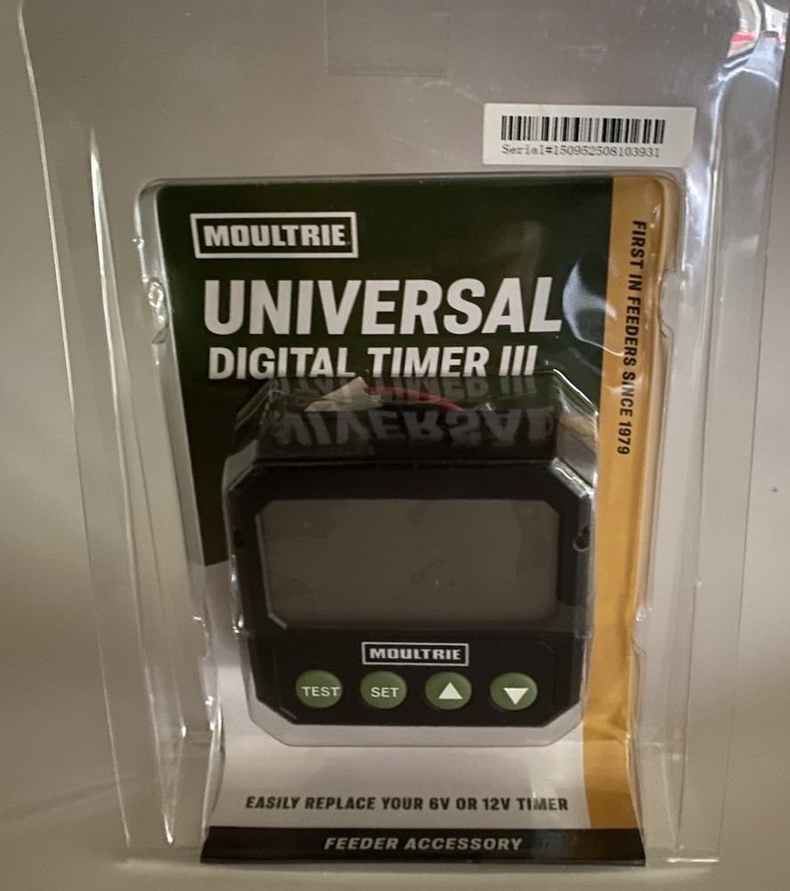 M0ULTRIE UNIVERSAL DIGITAL TIMER III 6 / 12 VOLT DEER FEEDER TIMER APP or Manual