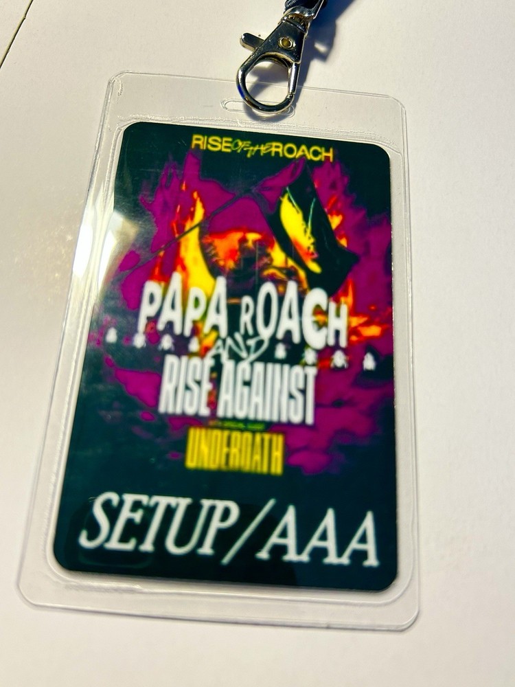 Papa Roach All Access Working Laminate Pass