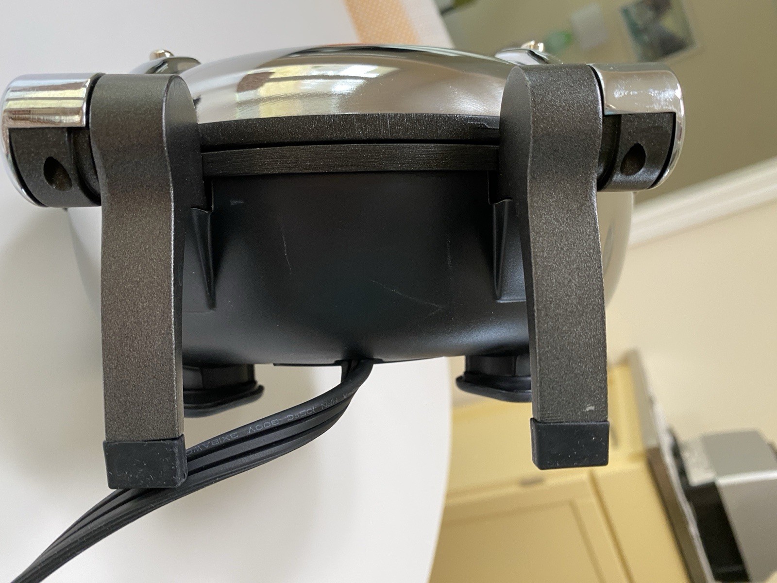 ALL CLAD CLASSIC ROUND STAINLESS STEEL WAFFLE MAKER 6071 TESTED WORKS FINE