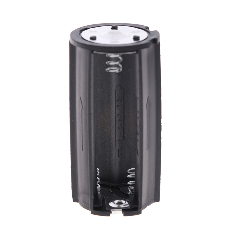 2x 3-AA to D-cell Battery Holder Cylindrical Case For Flashlight Round Circular