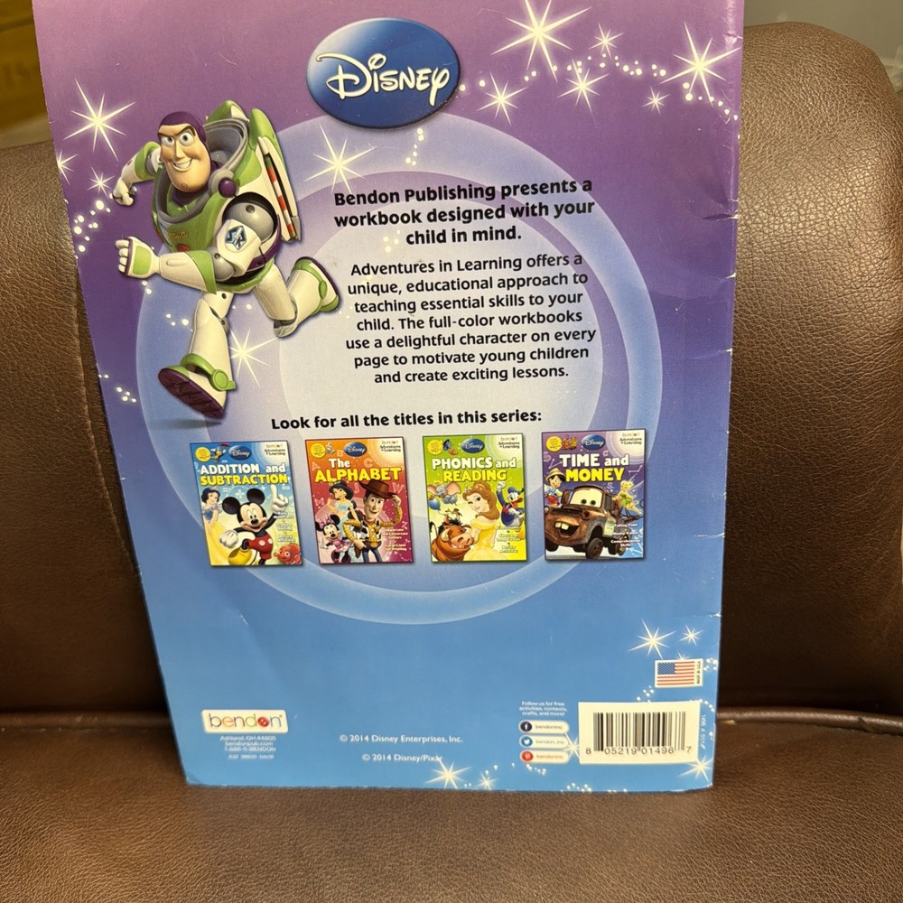 Disney TIME AND MONEY 2012 Adventures In Learning Paperback Workbook
