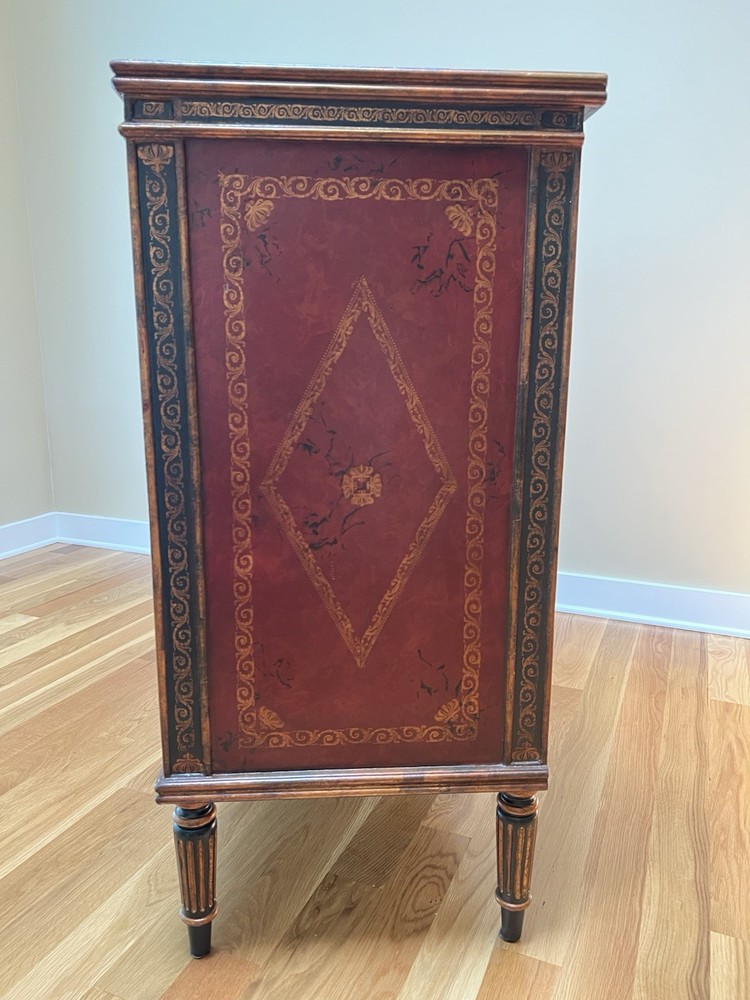 Theodore Alexander Leather Wrapped Chest Buffet