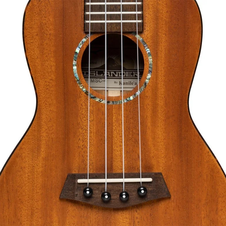 Traditional concert ukulele with solid top
