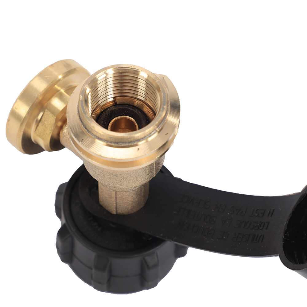 Propane Tank Gauge Brass Adapter w/Gas Pressure Level Meter Indicator for BBQ RV