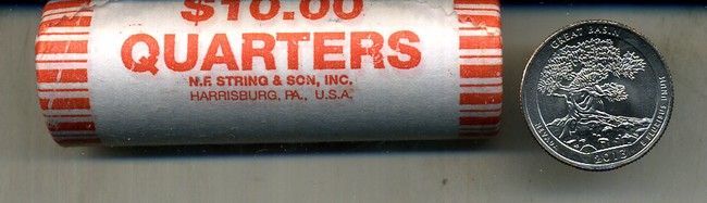 2013 P GREAT BASIN NEVADA STATE PARK  QUARTER $10 BU ROLL