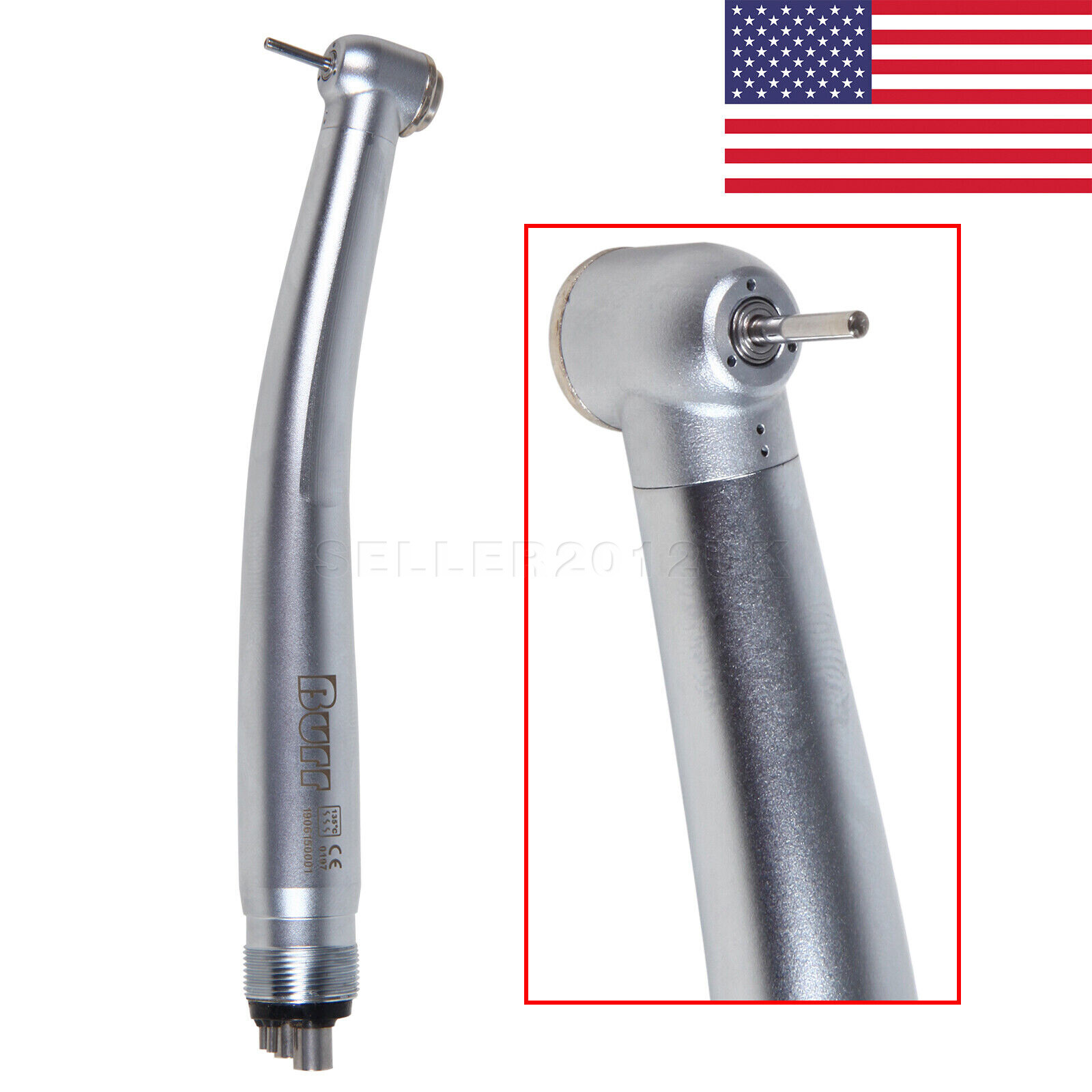 NSK PANA MAX Style Dental High Speed Handpiece Push Button 4Hole Clean Head BURR