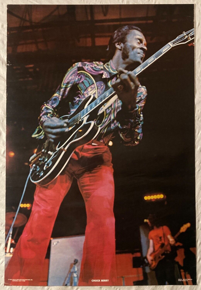 Chuck Berry 1973 Poster Great Western Burbank California